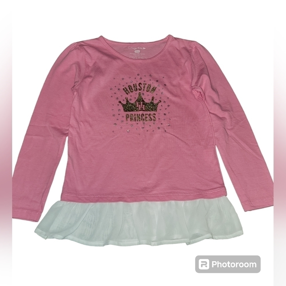 Pink girl's long sleeve shirt